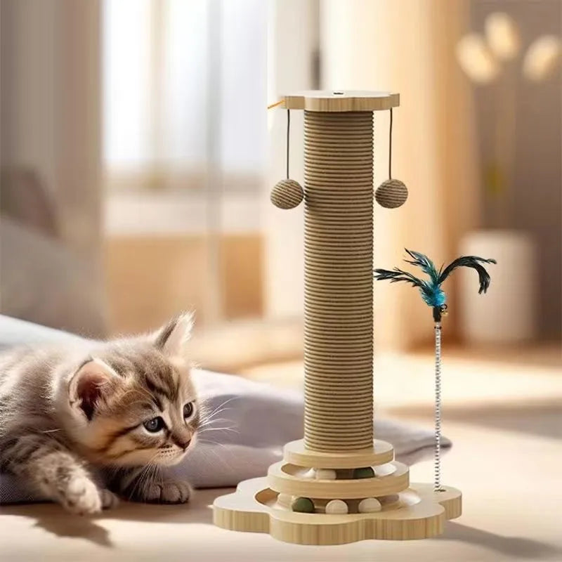 Cat Scratching Post & Turntable Toy